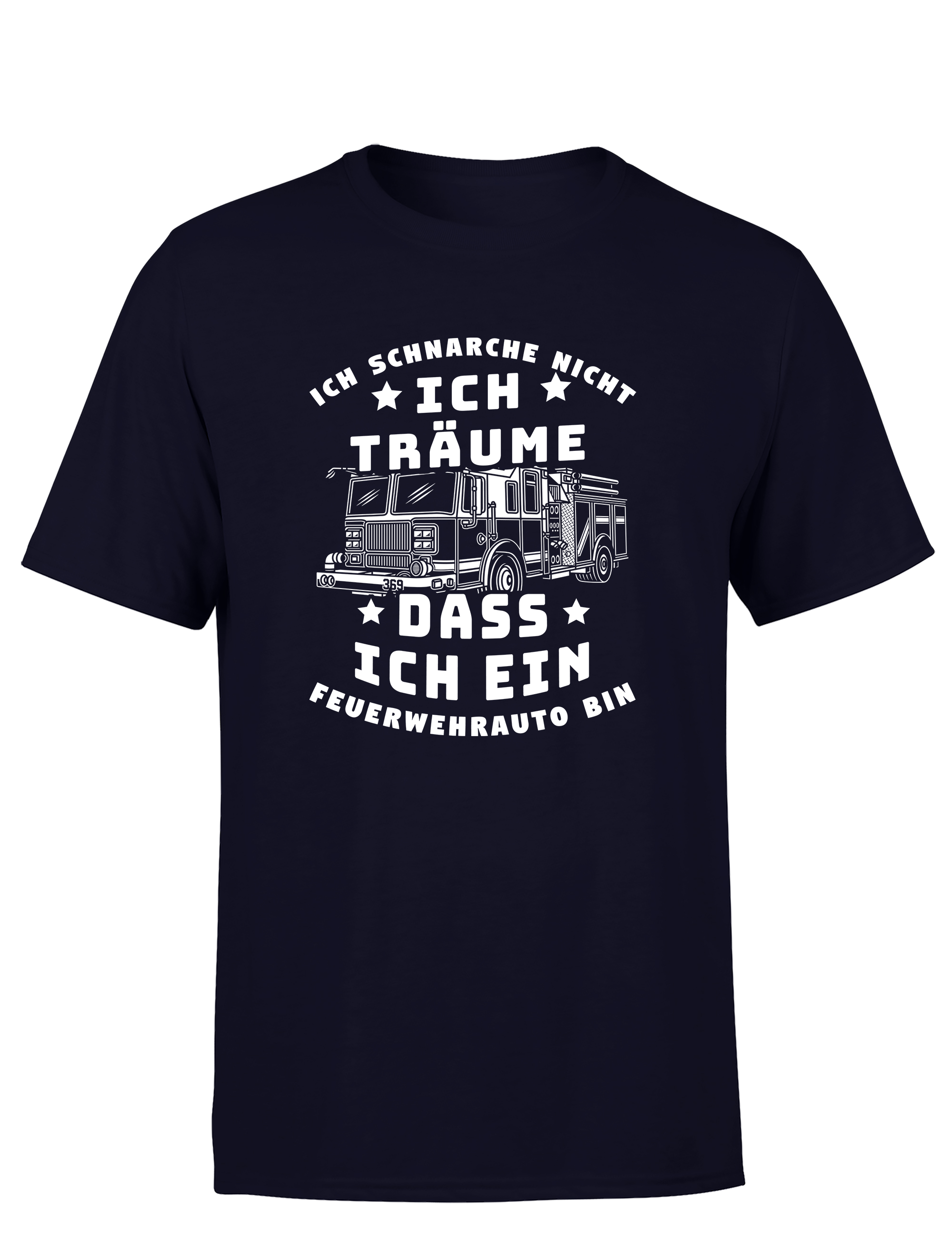 Ich schnarche nicht, ich träume, dass ich ein Feuerwehrauto bin Herren T-Shirt
