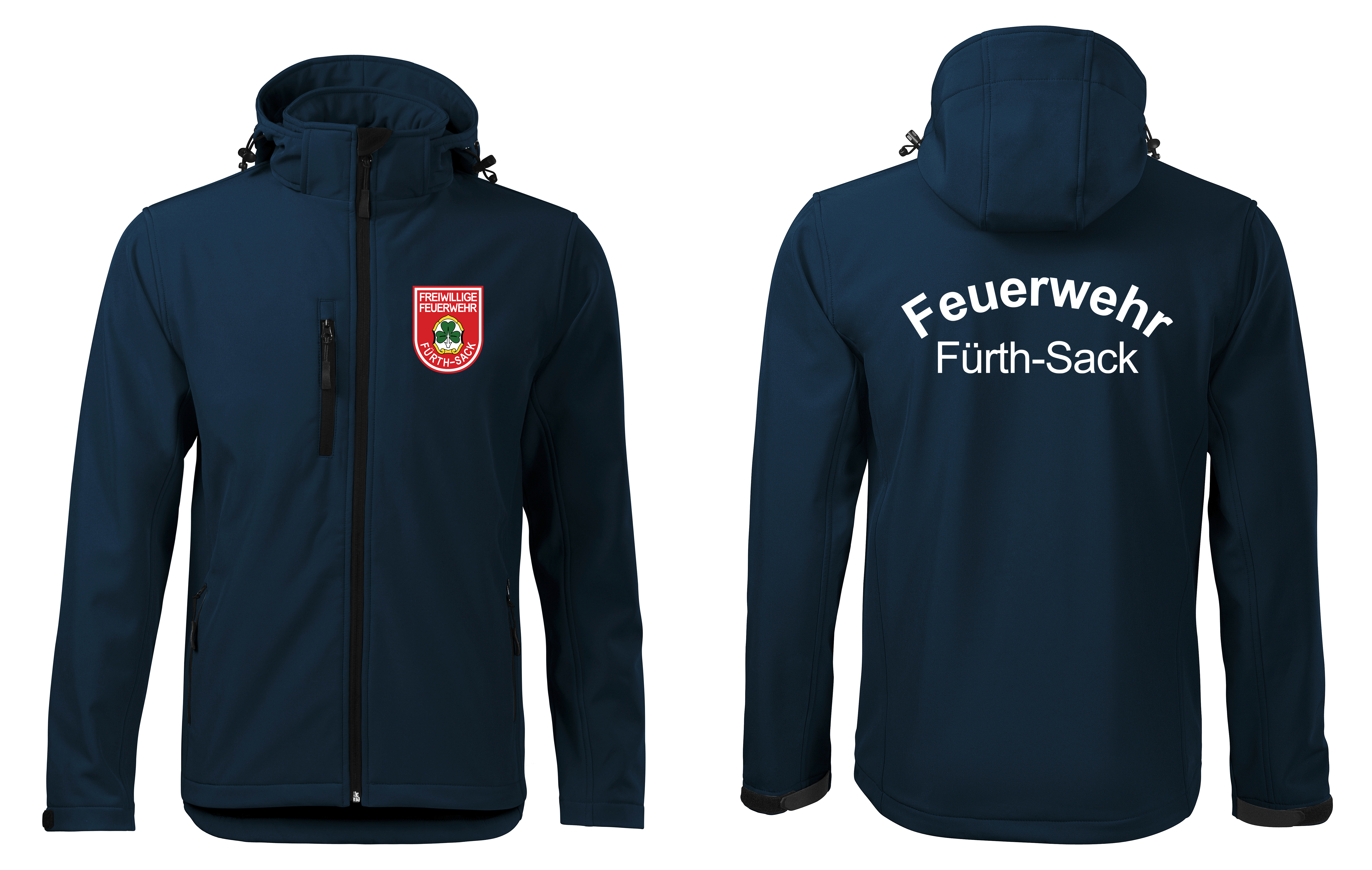Feuerwehr Fürth Sack Softshelljacke navy