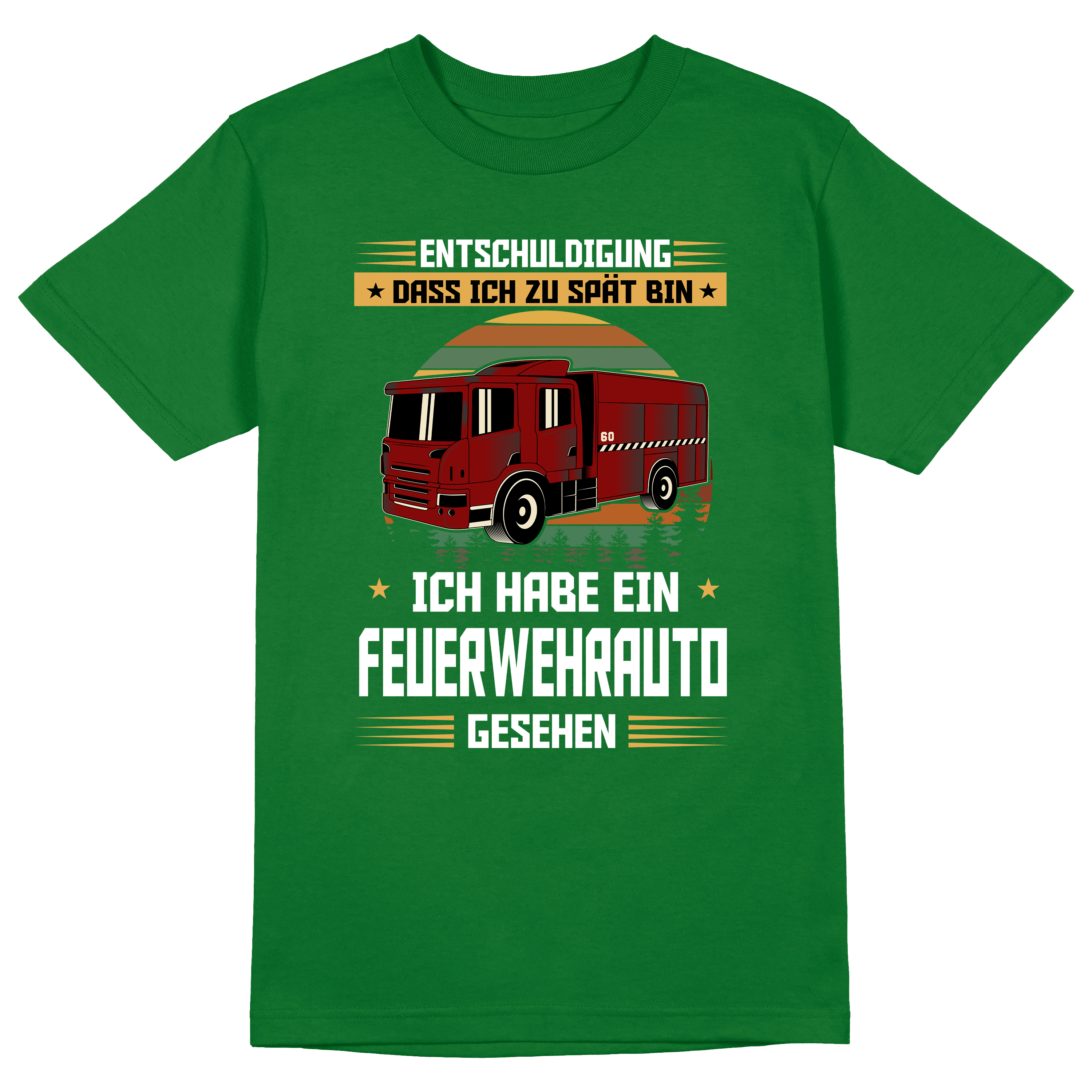 Entschuldigung das ich zu spät bin ich habe ein Feuerwehrauto gesehen